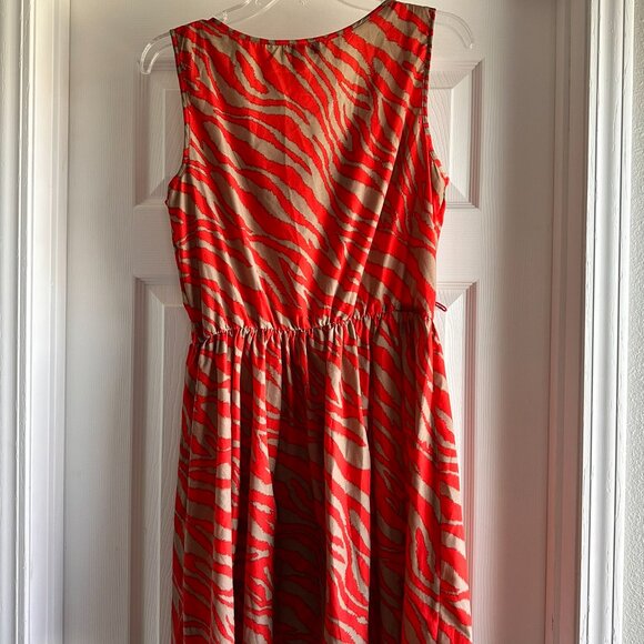 Red and Tan zebra print dress - A. Byer - Picture 2 of 3